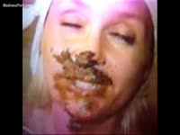 Fantastic collection of never before seen teen tramps engaging in scat fetish play for their men